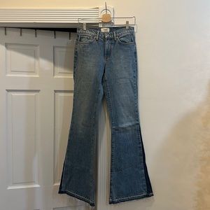 Baldwin flare jeans worn once